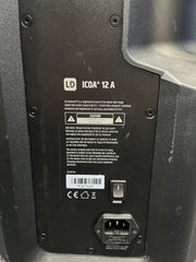 LD Speaker - Bluetooth, X3 Mic Input, 1200 Watt, Active Coaxial 2 Channel PA with Stand and Cover