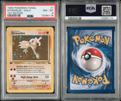 Pokémon - PSA 8 - 1ST Edition Hitmonlee 7/62 Fossil