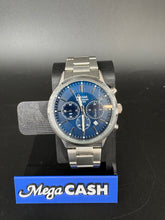 MENS PULSAR BLUE DIAL CHRONOGRAPH JAPAN MOVEMENT QUARTZ VD53-X220 WATCH - WITH INGRAVING ON BACK