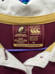 QLD State of Origin NRL Long Sleeve T-Shirt/Jersey Size 12