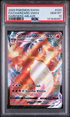 Pokémon - PSA 10 Charizard Vmax 020/189 Darkness Ablaze