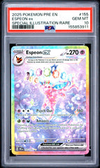 Pokémon - PSA 10 Espeon Ex 155/131 Prismatic Evolutions
