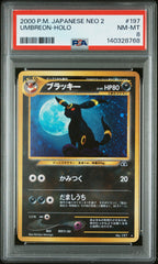 Pokémon - PSA 8 Umbreon Holo #197 Japanese Neo 2