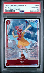 One Piece - PSA 10 Uta OP09-002 Japanese