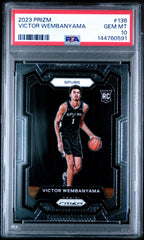 PSA 10 2023 PANINI PRIZM #136 VICTOR WEMBANYAMA