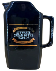 Stewarts Cream Of The Barley - Ceramic Jug - Vintage - Black