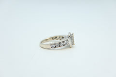14ct White Gold Ladies Diamond Ring Set Size N 2.70ct TDW
