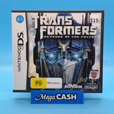TRANSFORMERS REVENGE OF THE FALLEN - NINTENDO DS GAME CARTRIDGE - W/CASE AND BOOKLET