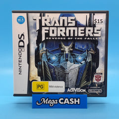 TRANSFORMERS REVENGE OF THE FALLEN - NINTENDO DS GAME CARTRIDGE - W/CASE AND BOOKLET