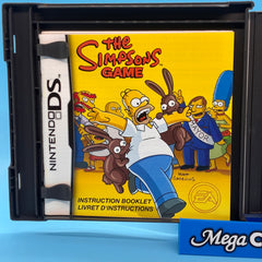 THE SIMPSONS GAME- NINTENDO DS GAME CARTRIDGE - W/CASE AND BOOKLET