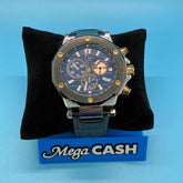 GC MENS CHRONOGRAPH QUARTZ MOVEMENT WATCH - LEATHER STRAP - X72025G7S-01087