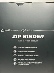 Palms Off Gaming Zip Binder β Black (9-Pocket, 360 Card Slots)