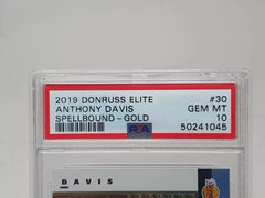 ANTHONY DAVIS 2019 - 20 Donruss Elite Gold Spellbound D - 30 05/10 - PSA 10 - Mega Cash Sydney