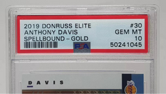ANTHONY DAVIS 2019 - 20 Donruss Elite Gold Spellbound D - 30 05/10 - PSA 10 - Mega Cash Sydney