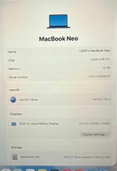 APPLE - MacBook Neo - A18 Pro - 8/512GB - A3404|MHFG4X/A - Mega Cash Sydney