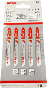 Bosch Basic for Metal Jigsaw Blade T118A 1.5mm - 3.2mm - Mega Cash Sydney
