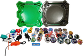 Bulk Plastic Beyblades x31 + Launchers x10 + Beyblade Arena x2 - Mega Cash Sydney