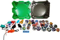 Bulk Plastic Beyblades x31 + Launchers x10 + Beyblade Arena x2 - Mega Cash Sydney