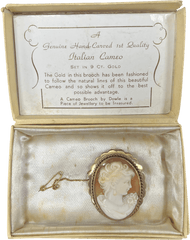 Cameo Brooch - 9ct Rose Gold - 11.8gms - Mega Cash Sydney