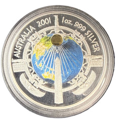 Perth Mint Australia 2001 - 1oz Silver Proof Coin