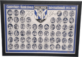 Canterbury BULLDOGS - FRAMED MEMORABILIA - 75 YEARS Internationals - 1935 to 2010 - Mega Cash Sydney