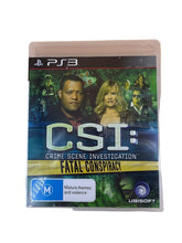 CSI : Crime Scene Investigation - Fatal Conspiracy - PlayStation 3 Game - Mega Cash Sydney