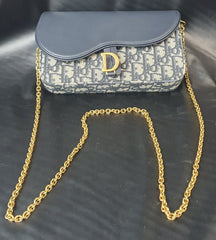 DIOR - Medium Saddle Pouch - M928 - with Chain - Mega Cash Sydney