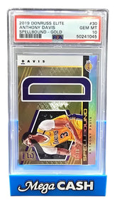 Donruss Elite - Anthony Davis - Spellbound Gold - 05/10 - PSA 10 GEM MT - NBA - Lakers - Mega Cash Sydney