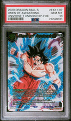 Dragon Ball Super - Omen Of Awakening EX11 - 07 EX PSA 10 - Mega Cash Sydney