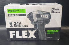 FLEX - 24V Brushless 1/4Inch Multi - Mode Eject Hex Impact Driver Skin - FXA1371A - Z - Mega Cash Sydney