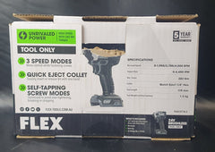 FLEX - 24V Brushless 1/4Inch Multi - Mode Eject Hex Impact Driver Skin - FXA1371A - Z - Mega Cash Sydney