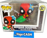 Funko POP! Marvel - Mermaid Deadpool 321 - Mega Cash Sydney