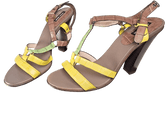 Giorgio Armani - Yellow and Green Heels / Shoes - XGDM43 - S: 9 Aus - Mega Cash Sydney