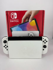 NINTENDO SWITCH OLED - WITH DOCK, CHARGER, CONTROLLER ACC AND CORDS IN BOX