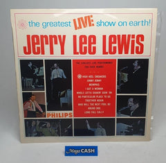 JERRY LEE LEWIS - "The Greatest Live Show On Earth" - Record - Vinyl - PD - 160 - Mega Cash Sydney