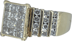Ladies 14ct Yellow Gold Diamond Ring - Mega Cash Sydney