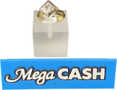 Ladies 18ct With Diamond stone Square Shaped Solid Gold Ring - Mega Cash Sydney