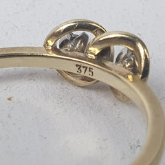 Ladies 9ct Diamond Ring 2.0gms - Size P 1/2 / 8.5 US - Mega Cash Sydney