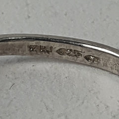 Ladies CZ Silver Ring 1.8GMS - Size Q / 8.5 US - Mega Cash Sydney