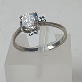 Ladies CZ Silver Ring 1.8GMS - Size Q / 8.5 US - Mega Cash Sydney