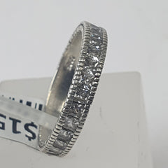 Ladies Silver CZ Ring 2.4GMS - Size N / 7 US - Mega Cash Sydney