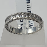 Ladies Silver CZ Ring 2.4GMS - Size N / 7 US - Mega Cash Sydney