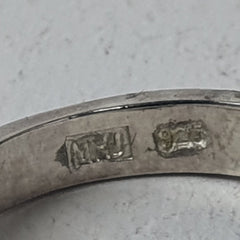Ladies Silver Diamond Ring 2.7GMS - Size N / 7 US - Mega Cash Sydney