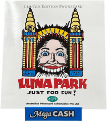 Luna Park Limited Edition $5 Phonecard - Mega Cash Sydney