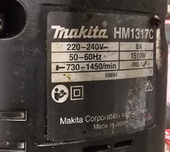 MAKITA - 30mm Hex Shank Electric Breaker Jack Hammer - HM1317C - Mega Cash Sydney
