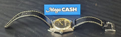 MENS - ADVANCE ANALOGUE WATCH - DILOY SUPERIOR BLACK LEATHER BAND - Mega Cash Sydney