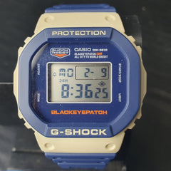 MENS - CASIO WATCH - THE BLACK EYE PATCH - BLUE RUBBER BAND - DIGITAL - IN BOX WITH TAGS - Mega Cash Sydney