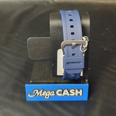 MENS - CASIO WATCH - THE BLACK EYE PATCH - BLUE RUBBER BAND - DIGITAL - IN BOX WITH TAGS - Mega Cash Sydney