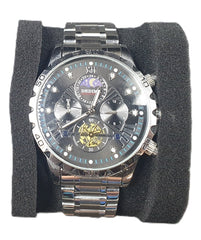 MENS DEDIMA WATCH - 50.0GMS WITH SILVER STAINLESS STEEL BAND - Mega Cash Sydney