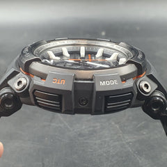 MENS G - SHOCK CASIO WATCH 5502 GPW - 2000 BLACK RUBBER BAND ANALOGUE BLACK/GUN METAL - Mega Cash Sydney